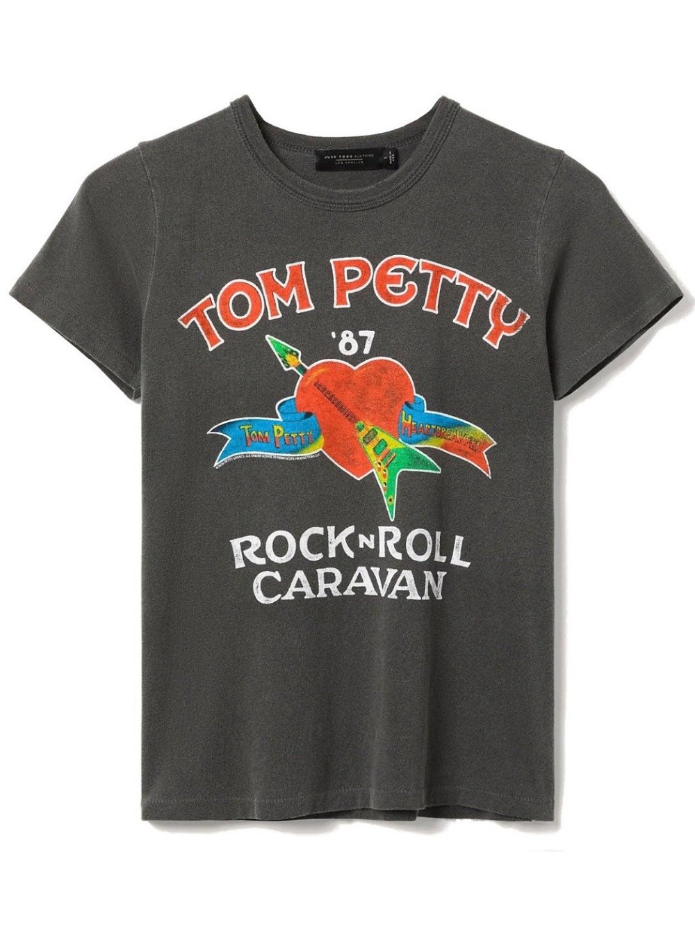Junk Food Clothing Black Women’s Tom Petty '87 Rock n Roll Caravan Graphic Tee
